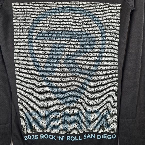 Lululemon Womens BlackLongSleeve Remix San Diego Shirt Rockn'roll RunningSeries6 - Picture 4 of 6